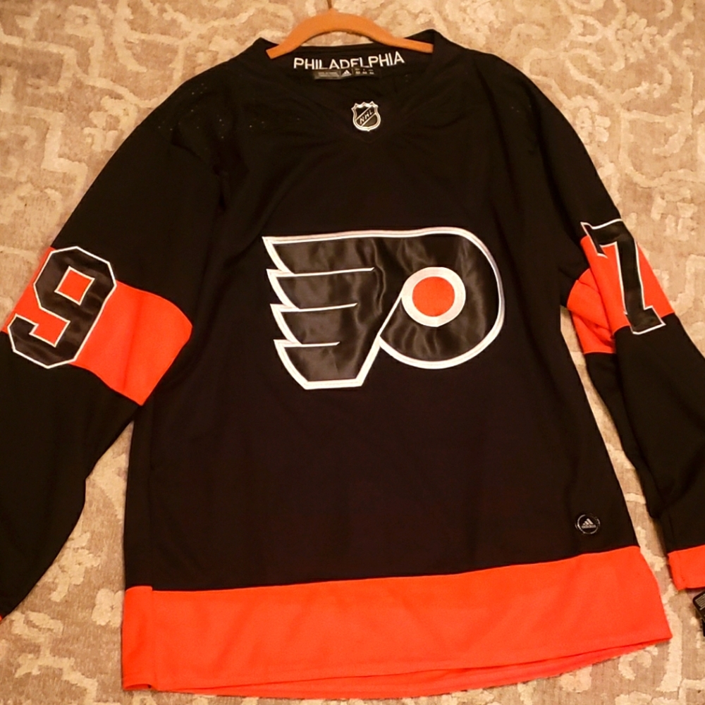 Men's Official Carter Hart Philadelphia Flyers Black Alternate Jersey
